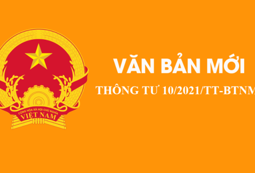 BAN HÀNH THÔNG TƯ 10/2021/TT-BTNMT